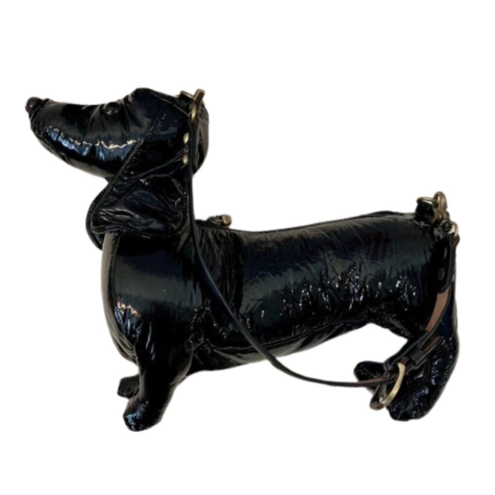 Rare Fuzzy Couture Dachshund Dog Bag 👜🖤✨ Near Mint w/ Original Box